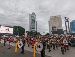 Membanggakan, Aksi Pagelaran Drum Band SMA 1 Tanjung Lubuk & Pangkalan Lampam Borong Piala Tepat di Hari Juang TNI AD