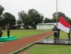 Kasdim 0402/OKI Bertindak Sebagai Irup Pada Upacara Bulanan