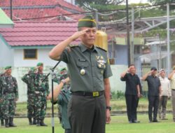 Kasdim 0402/OKI Bertindak Sebagai Irup Pada Upacara Bendera