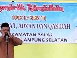 Wakil Pemdes Bumi Asih Raih juara Lomba Azan Antar Desa se-Kecamatan Palas