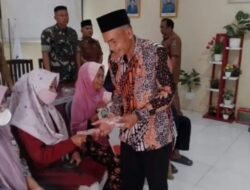 Pemdes Bumi Asih Salurkan BLT-DD Tahap 1 Kepada Keluarga Penerima Manfaaf