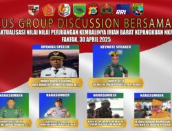 Meriahkan Peringatan 1 Mei: Korem 182/JO, Kodim 1803/Fakfak, dan PPM Gelar FGD dan Kirab Merah Putih Peringati Kembalinya Irian Barat ke Pangkuan NKRI
