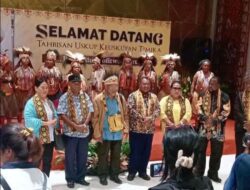 Pastor Wagub dan Umat TPW Fakfak Tiba di Timika untuk Ikut Tabisan Uskup
