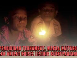 Pendidikan Terhambat, Warga Kaitaro Resah Akibat Krisis Listrik Berkepanjangan.