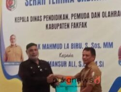 Sertijab Kadis Pendidikan Fakfak, Mansyur Ali Resmi Gantikan Mahmud La Biru
