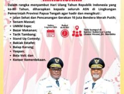 Papua Tengah Meriahkan HUT RI ke-80 dengan Jalan Sehat, UMKM Expo, dan Hiburan Rakyat