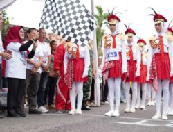 Semarak HUT RI, Ratusan Pelajar di OKI Ikut Lomba Gerak Jalan