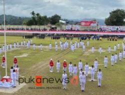 Formasi Garuda Meriahkan Pengibaran Bendera HUT ke-80 RI di Kabupaten Fakfak, Papua Barat