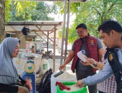 Satreskrim Polres OKI Cek Stok dan Harga Beras di Pasaran