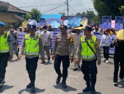 282 Personel Gabungan Amankan Aksi Damai Warga Pematang Panggang di PN Kayuagung
