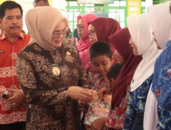 Wujudkan Banyuasin Cerdas, Wabup Netta Serahkan Bantuan Buku Tulis Siswa SD dan SMP se-Kecamatan Rambutan