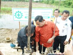 Gubernur Sumsel dan Bupati Banyuasin Lakukan Groundbreaking Pembangunan Duplikat Jembatan Tanah Kering Pulau Rimau