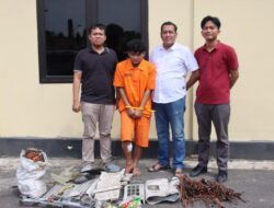 Beraksi di 7 TKP, Pelaku Pencurian AC Ditangkap Polres OKI