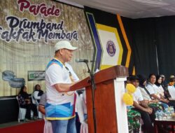 Parade Drum Band PDBI Fakfak, Bupati Samaun Dahlan: Ini Sarana Bentuk Karakter Anak Muda Serta Wadah Cetak Atlet dan Seniman Muda Berprestasi