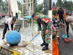 Sinergitas Kegotongroyongan di PALI Kompak, Pejabat Polri TNI Pemkab dan Masyarakat Bersatu