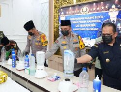 Kapolda Sumsel Pimpin Pemusnahan Barang Bukti, Tegaskan Komitmen Berantas Penyalahgunaan dan Peredaran Gelap Narkotika
