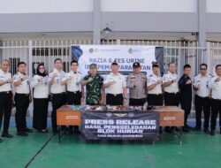 Lapas Tanjung Raja Gelar Razia Gabungan dan Tes Urine dalam Rangka Hari Bakti Pemasyarakatan ke-62