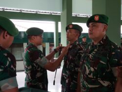 37 Prajurit Kodim 0402/OKI-OI Naik Pangkat, Dandim Tekankan Profesionalisme dan Dedikasi