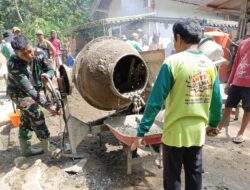 Pengecoran Jalan Jembatan Perintis Garuda Capai Progres Signifikan, TNI dan Warga Terus Bersinergi