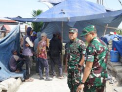 Hadapi Medan Sulit, Dandim 0402/OKI-OI dan Danrem 044/Gapo Tinjau Pembangunan Jembatan Gantung Koala Dua Belas