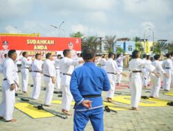 Polres OKI Gelar Ujian Bela Diri, 75 Personel Ikuti Syarat Kenaikan Pangkat 2026