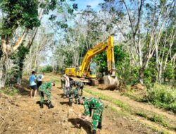 Progres Meningkat di Hari ke-8, Satgas TMMD Kodim 0402/OKI Kebut Pembukaan Jalan