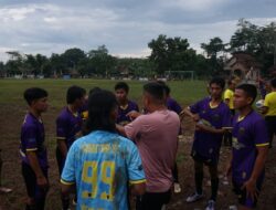 Semangat Kebersamaan, Satgas TMMD Kodim 0402/OKI Gelar Pertandingan Sepakbola