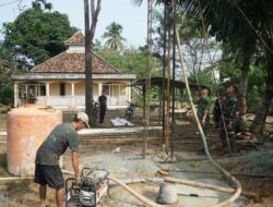 Demi Air Bersih, Satgas TMMD Kodim 0402/OKI Lanjutkan Pengeboran Sumur