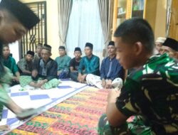 Pererat Silaturahmi, Satgas TMMD Kodim 0402/OKI Laksanakan Doa Bersama Masyarakat