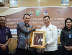 Wako Ludi Oliansyah Jalin Kerjasama MoU Bersama KADIN Sumsel di Bidang Sinergi Ekosistem Perdagangan Kopi Pagar Alam Menuju Pasar Global