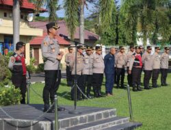 Apel Siaga 1 May Day, Kapolres Ogan Ilir Tingkatkan Pengamanan Humanis dan Siaga Penuh