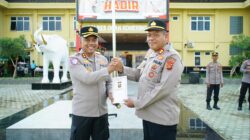 Polres OKI Gelar Apel Pelepasan AKP Afrizal, Kapolsek Kayuagung Purna Bakti Usai 35 Tahun Mengabdi