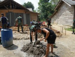 Program TMMD Kodim 0402/OKI Sentuh Rakyat Kecil Lewat Pembangunan RTLH