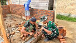 Tak Kenal Lelah, Satgas TMMD Kodim 0402/OKI Genjot Pembangunan RTLH