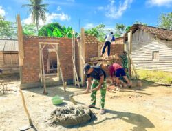 Dari Rumah Reot Menjadi Harapan Baru: Sentuhan TMMD ke-128 Kodim 0402/OKI Hangatkan Hati Warga Pematang Sukatani