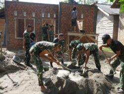 Harapan Baru untuk Keluarga Joni, Satgas TMMD Ke-128 Kodim 0402/OKI Bangun Rumah Layak bagi Warga Desa