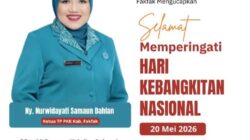 Ketua TP PKK Fakfak Ajak Masyarakat Maknai Hari Kebangkitan Nasional dengan Semangat Persatuan