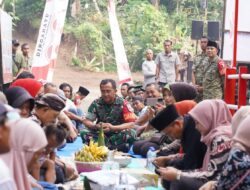 Tasyakuran Jembatan Garuda dan Perintis Garuda, Dandim 0808/Blitar Bersama Forkopimcam Permudah Akses Mobilitas Warga