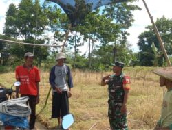 Dukung Ketahanan Pangan, Babinsa Kaweron Bersama Poktan Ngudibogo III Rencanakan Kerja Bakti Irigasi