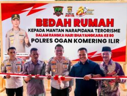 Hari Bhayangkara ke-80, Polres OKI Bedah Rumah Mantan Narapidana Terorisme di Desa Bumiarjo