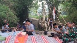 Awali Pembangunan Jembatan Garuda Warga Desa Plumpungrejo Gelar Selamatan
