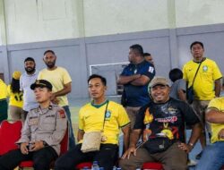Dandim 1803/Fakfak Hadir di Tengah Fans Brasil, Nobar di GOR Krapangit Gewab Berlangsung Semarak hingga Peluit Akhir