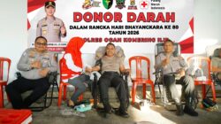 Hari Bhayangkara ke-80, Ratusan Personel Polres OKI Donor Darah Bersama TNI dan Masyarakat