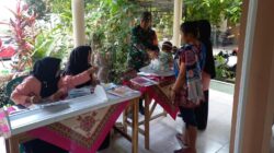 Dukung Kesehatan Masyarakat, Serka Anton Ady Dampingi Pelaksanaan Posyandu ILP Kelurahan Sananwetan