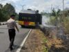 Berkat Laporan Warga via Call Center 110, Kebakaran Lahan di Tisay Cepat Ditangani Personel Polres Teluk Bintuni