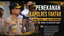 AKBP Naim Ishak Tekankan Disiplin dan Pelayanan Prima kepada Personel Polres Fakfak
