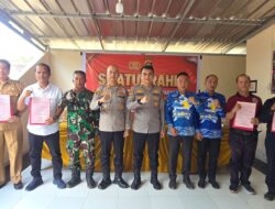 Cegah Karhutla, Polres OKI Gandeng Warga Pedamaran dan Bantu Korban Kebakaran