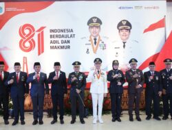 Dandim 0402/OKI-OI Hadiri Upacara Peringatan HUT ke-81 Kemerdekaan RI di Tanjung Senai