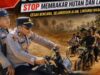Asap Mengancam, Polsek Air Sugihan Bagikan Masker dan Ingatkan Warga: Jangan Bakar Lahan!