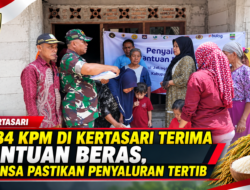 1.484 KPM di Kertasari Terima Bantuan Beras, Babinsa Pastikan Penyaluran Tertib